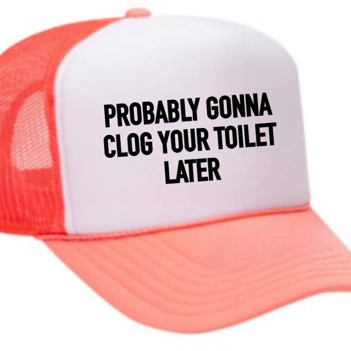 Provavelmente vai entuper o seu chapéu de caminhoneiro por atacado de Inappropriate Trucker Hats