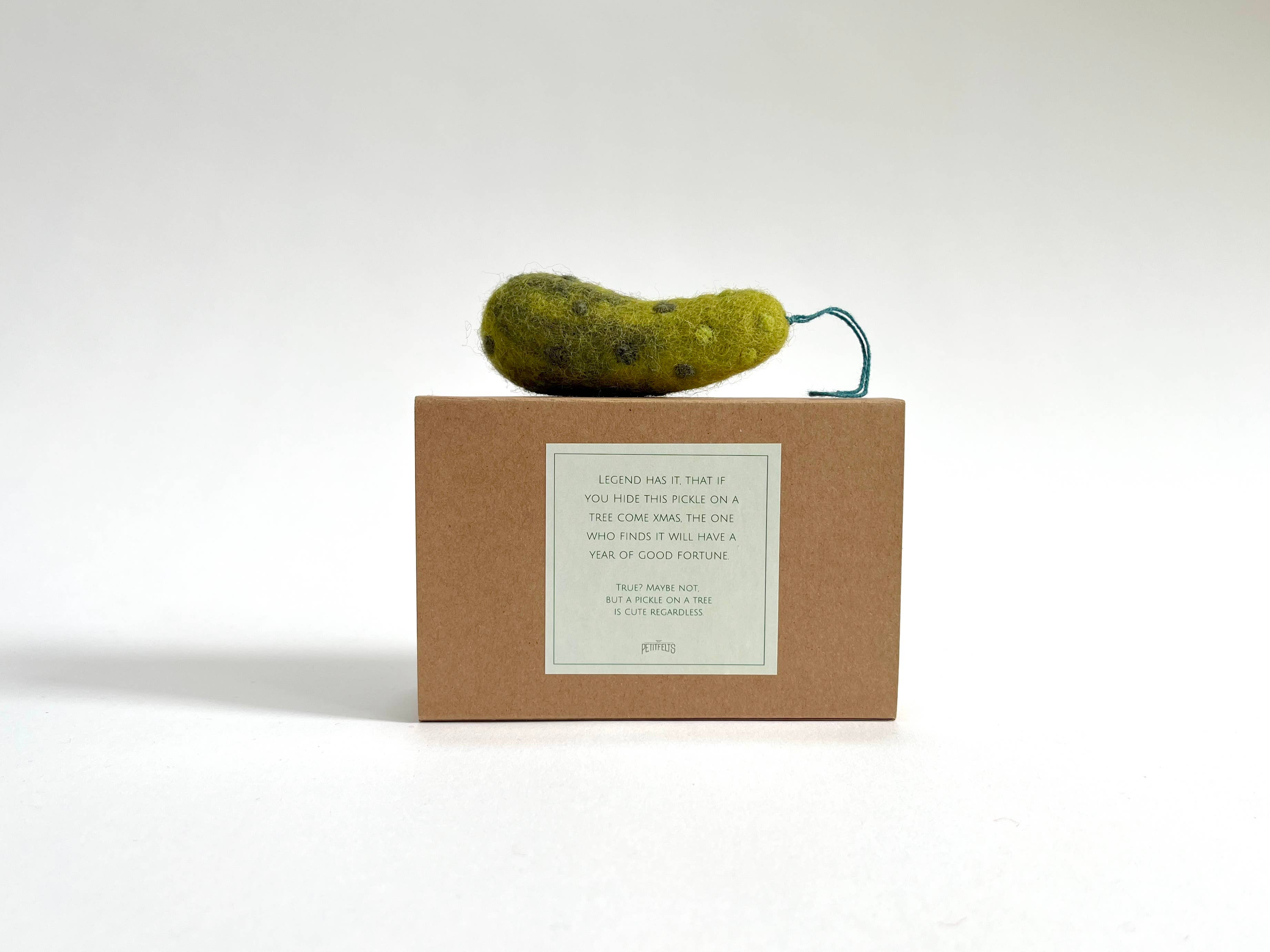 PetitFelts - Wholesale Ornament - Felted Wool Pickle Ornament2
