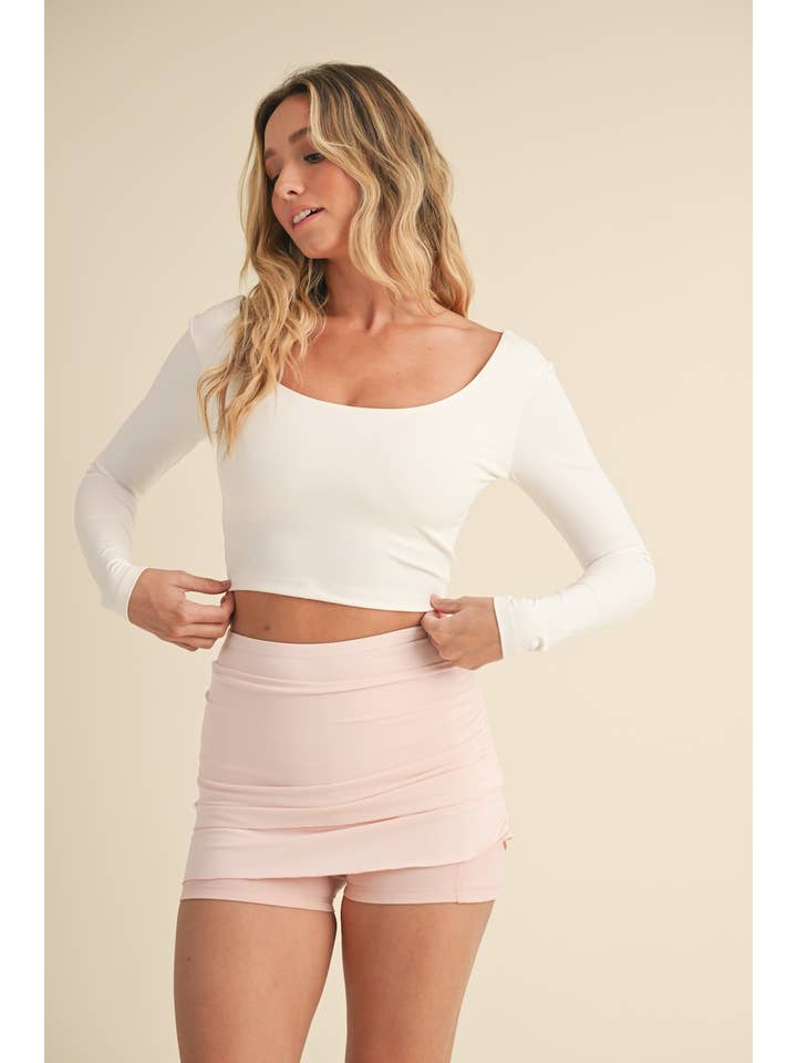 KIMBERLY C - Wholesale Athletic Top - Women's - Twist Back Long Sleeve Top26