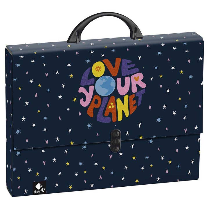 Papp-Aktentasche LOVE PLANET von BUSQUETS für den Großhandel von Busquets
