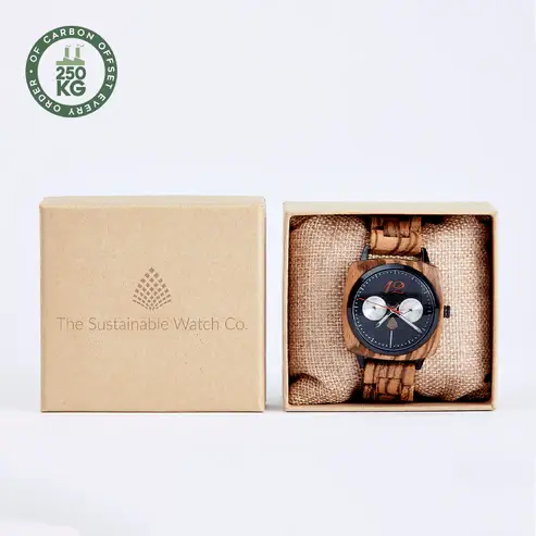 The Sustainable Watch Company – wholesale Armbandsur - Herr – The Oak - Handgjord träklocka för män - miljövänlig och vegansk2