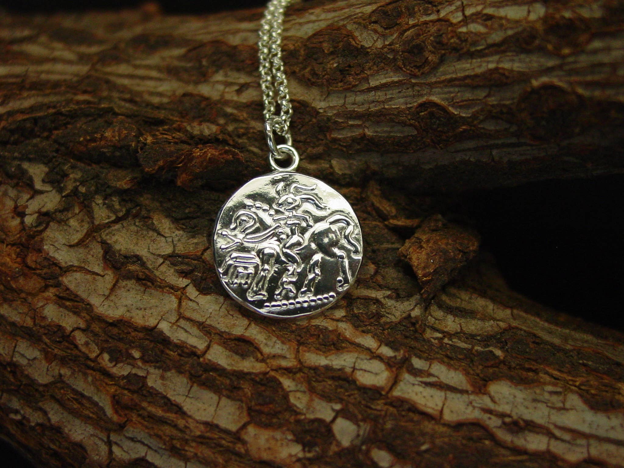 Vis a Vis Jewelry - Wholesale Halskettinghanger - Rhiannon Keltische muntenketting - Gallische godin Epona1