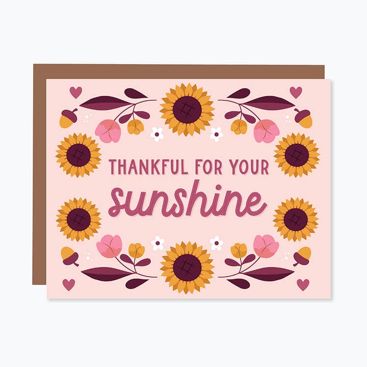 Hora dorada: Agradecimiento por tu sol | Tarjeta de felicitación para venta al por mayor de Paper Hearts™