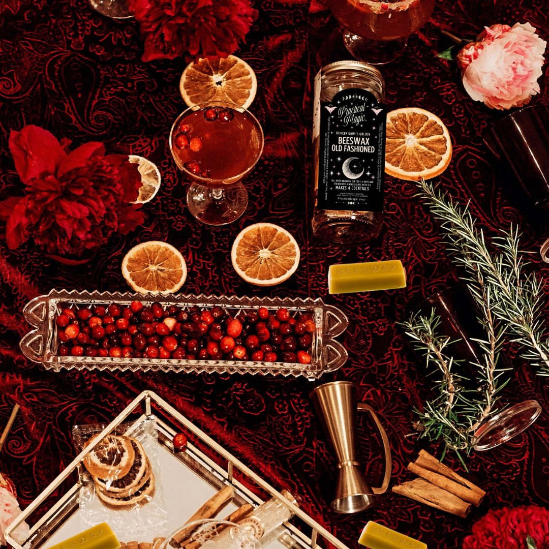 Practical Magic Apothecary & Craft Cocktails - Wholesale Cocktail Mix/Syrup - Beeswax Old Fashioned Craft Cocktail Infusion Kit2