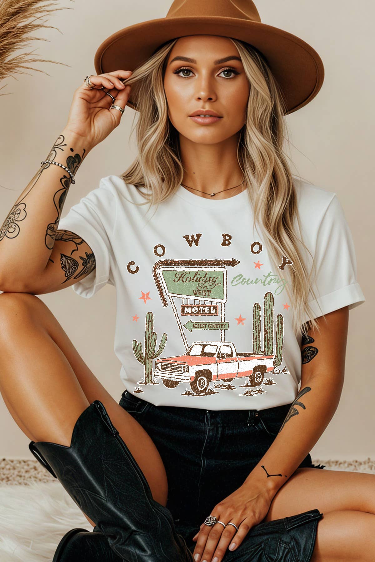 Amused by Blue - Wholesale Screen Printed T-Shirt - Women's - Women Country Graphic Print Short Sleeve Solid Top5