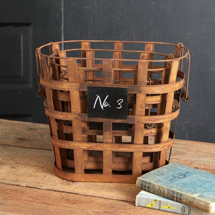 CTW Home Collection - Wholesale Basket - Set of Three Rustic Numbered Baskets1