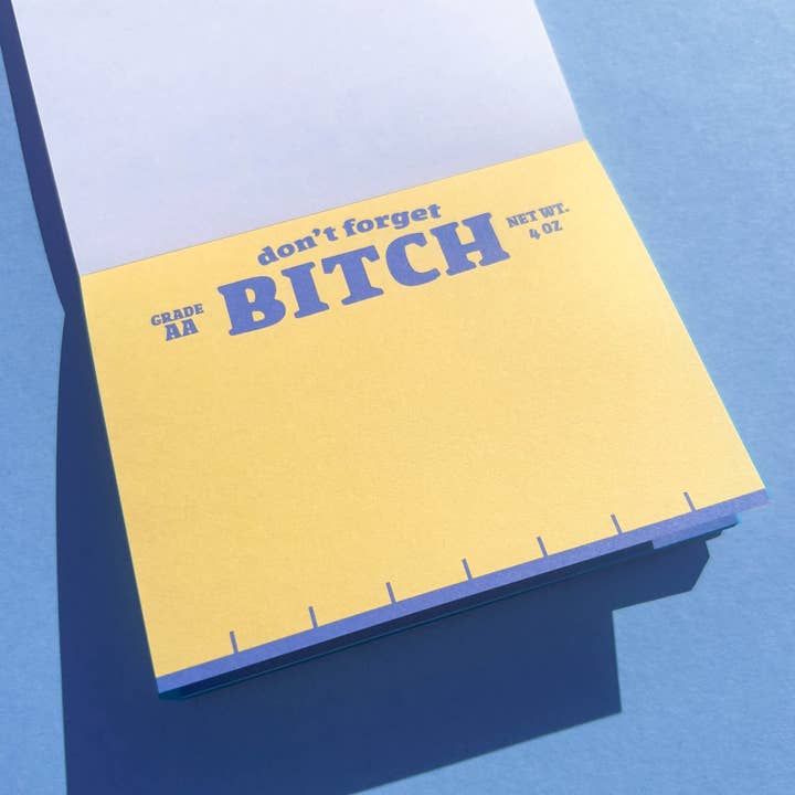 No Yeah For Sure - Wholesale Notepad - Butter Mini Notepad | Funny Food Lovers Pocket Notepad1