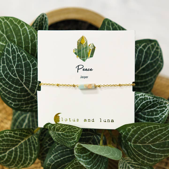 Lotus and Luna - Venta al por mayor Pulsera de cuentas - Pulsera Piedra de la Paz de la Tierra2