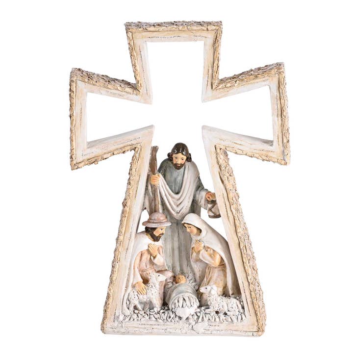 Natividade Animais da Sagrada Família em Cruz 9H por atacado de Magnolia