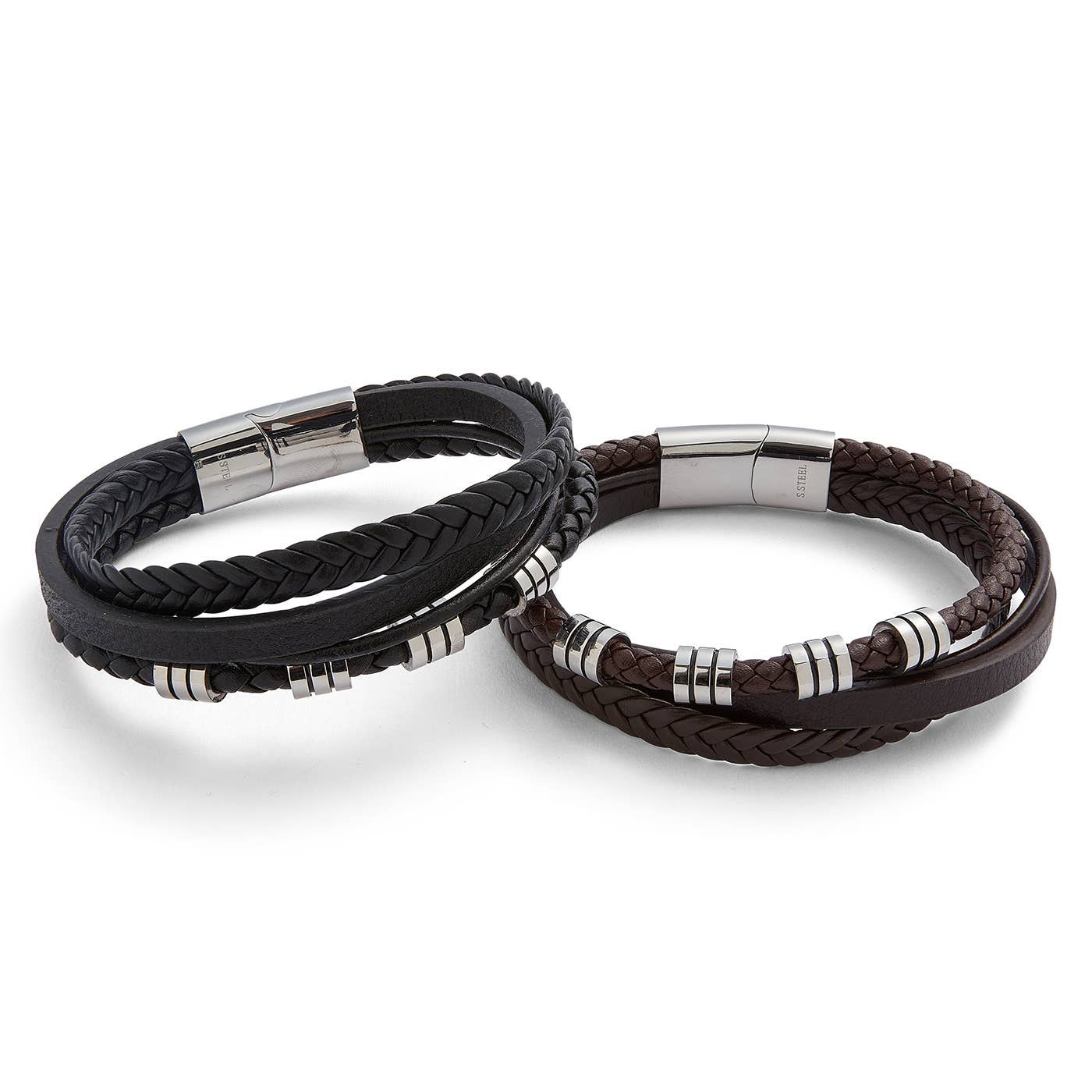 Joe Davies – Engroshandel Smykker - Herre – EQ For Men 4 i 1 Moderne Læderarmbånd0