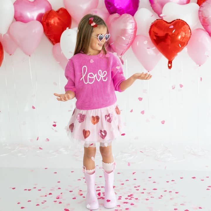 Sweet Wink - Wholesale Tutu - Kids - Sequin Heart Tutu - Girls Clothes1