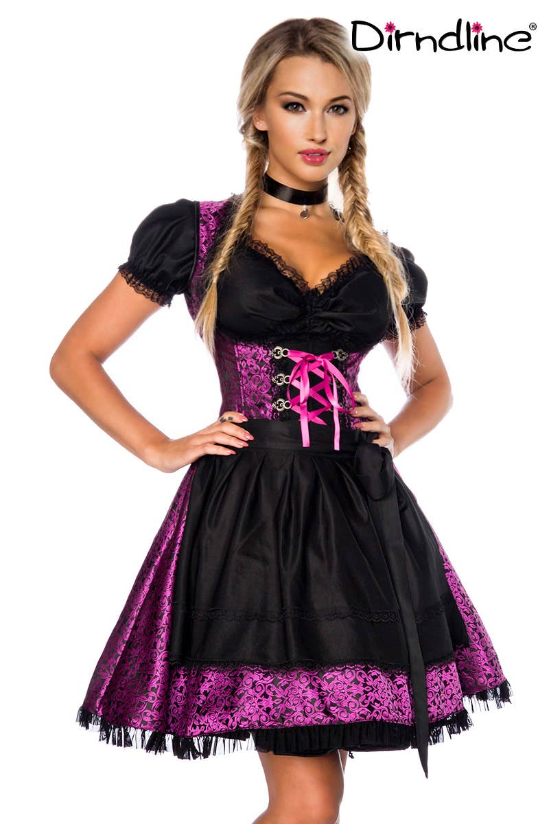 atixo GmbH - Vente Déguisement – femme - Dirndl premium avec blouse et tablier (7000)12