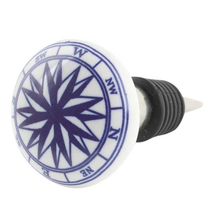 1 Piece Modern Compass Wine Accessories Bottle Stoppers for wholesale by Daana Paani LLC