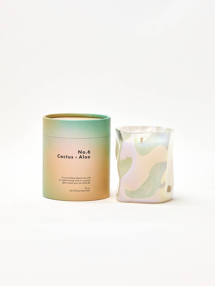 12oz. No. 6 Cactus + Aloe Candle for wholesale by Choice Blooms