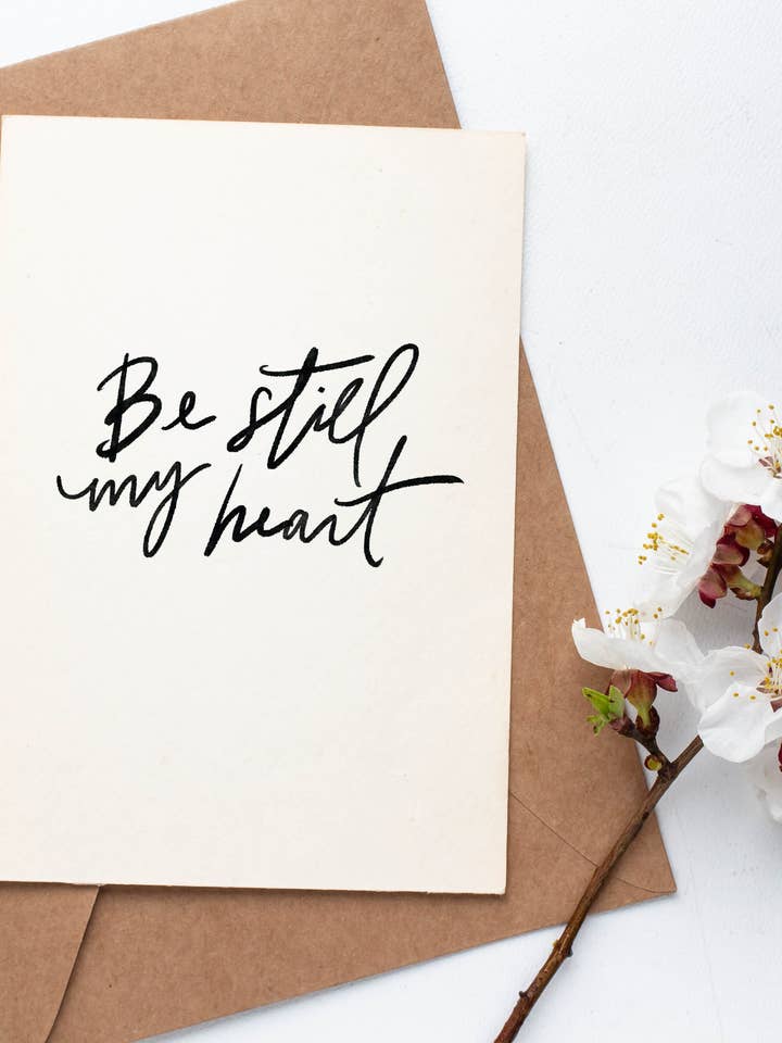 Be Still My Heart Greeting Card for wholesale by Ignite: Be the Light