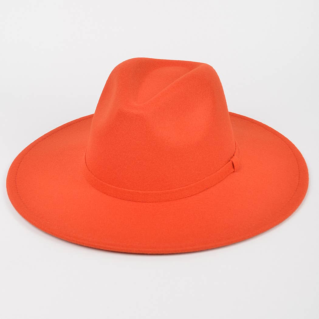 3AM BY H&D ACCESSORIES - Wholesale Fedora - Women's -  Faux Wool Leo Band Fedora Hat16