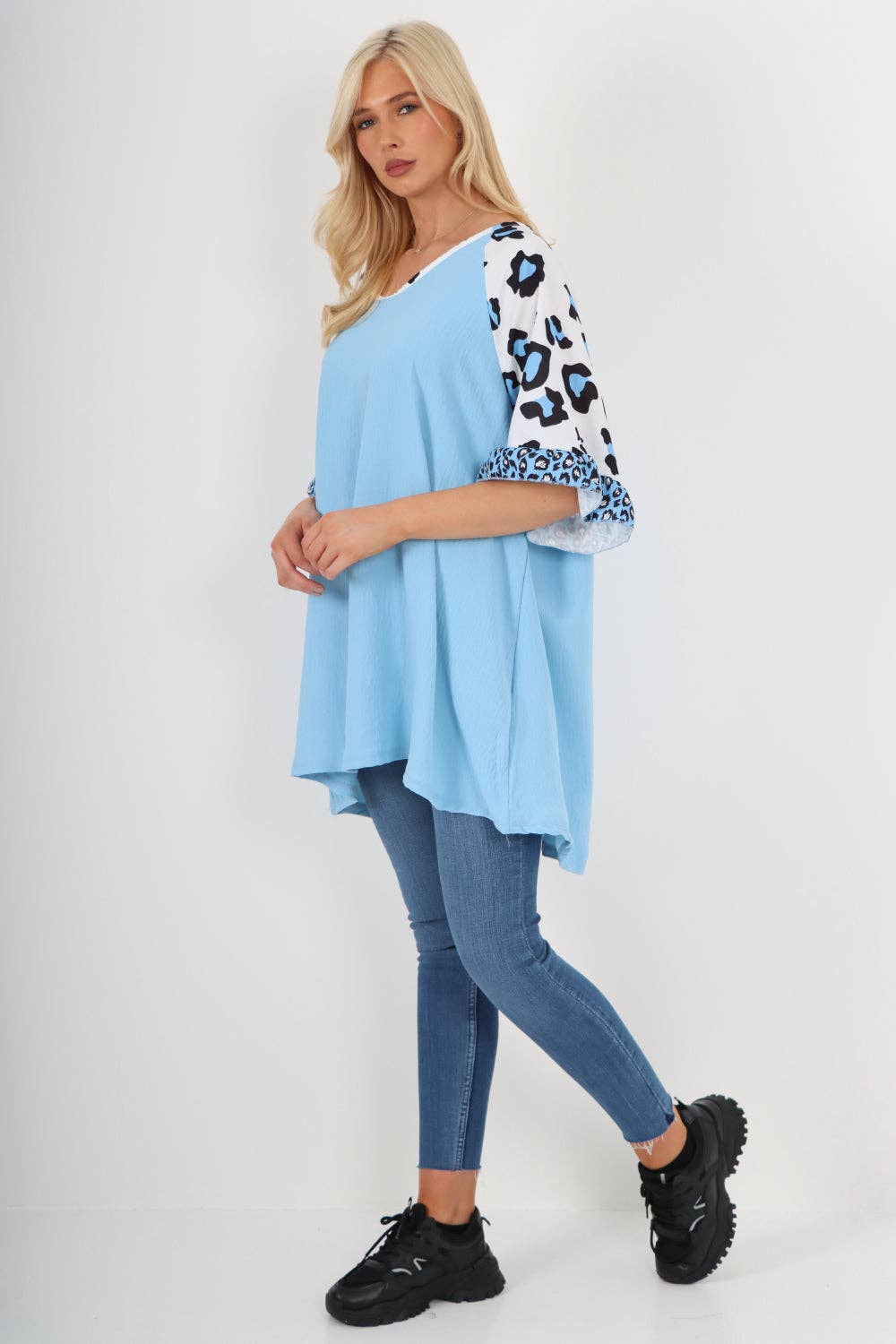Miss Bold – wholesale Tunic – Women’s – Italian Animal Printed Sleeve Tunic Top26