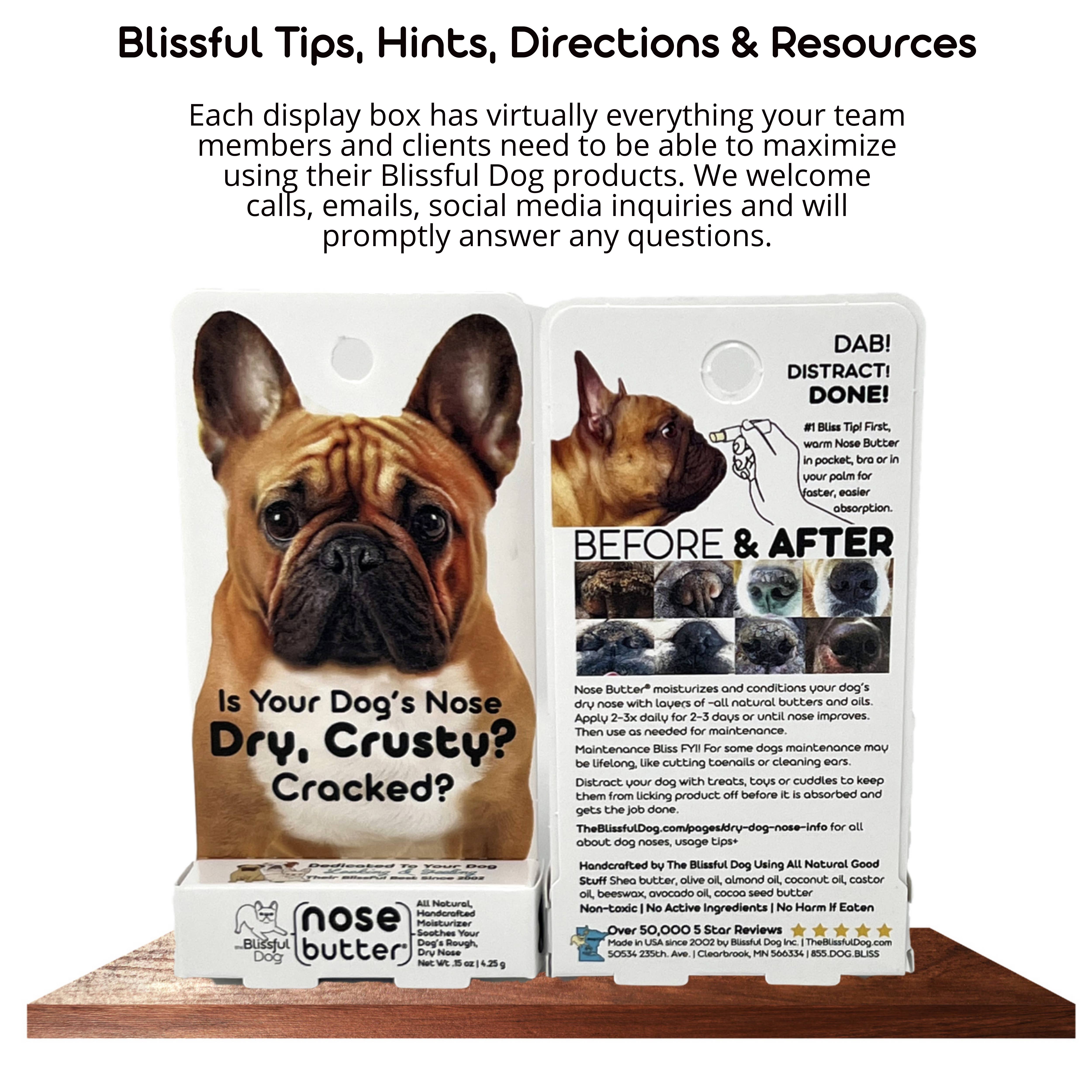 The Blissful Dog – Engroshandel Pelsplejeprodukter til kœledyr – Hund – Hængende bliss-bokse sæt 2 - 24 stk. rør à 0,15 oz3