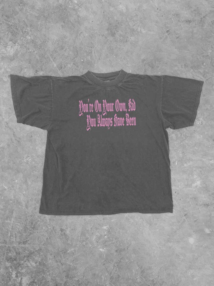 You're On Your Own Kid, Midnights Boxy Cotton TShirt for wholesale by The Clandestine Underground