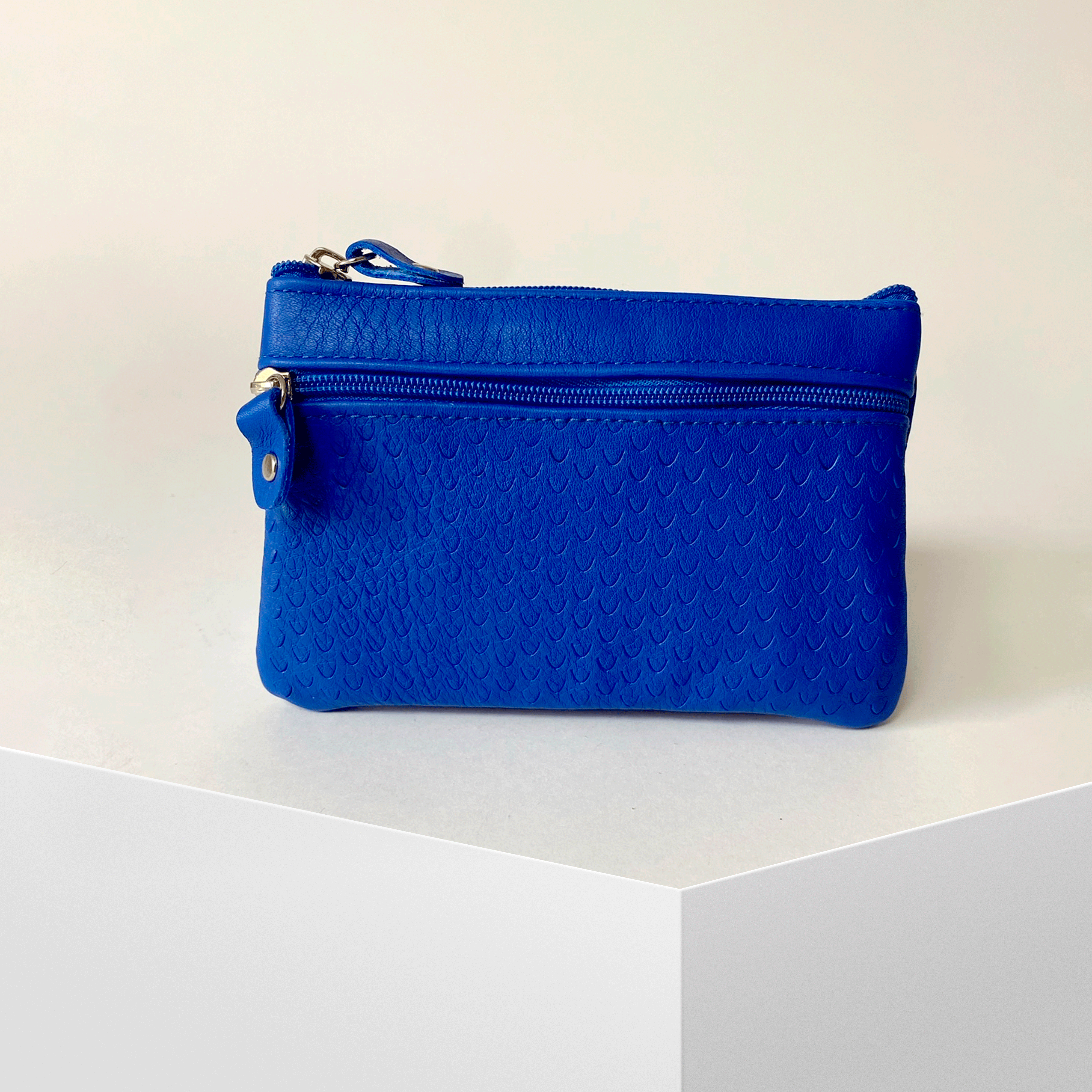 VALTICO – wholesale Myntväska - Dam – Läderplånbok med två dragkedjor0