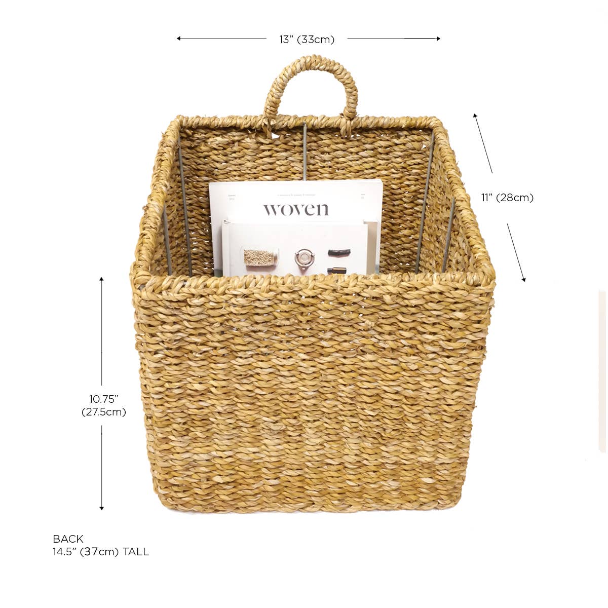 KORISSA - Wholesale Basket - Handwoven Wicker Storage Basket • Ula Square Basket4