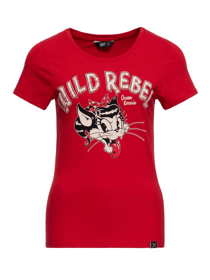 KING KEROSIN - Wholesale Screen Printed T-Shirt - Women's - Wild Rebel Tee10