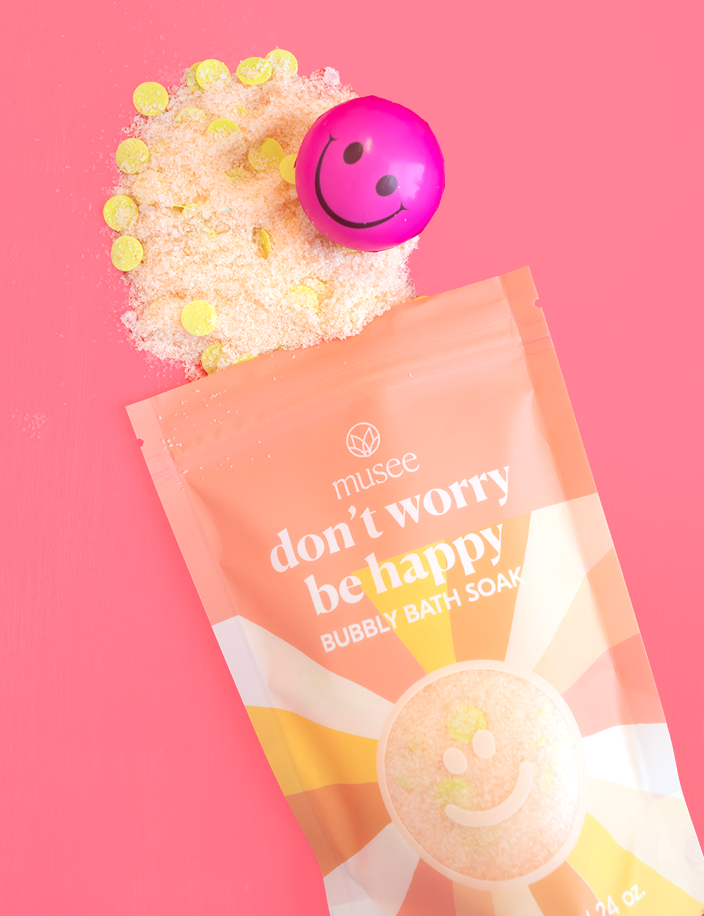 Musee - Wholesale Bath Soak/Milk - Don't Worry Be Happy Bubbly Bath Soak2