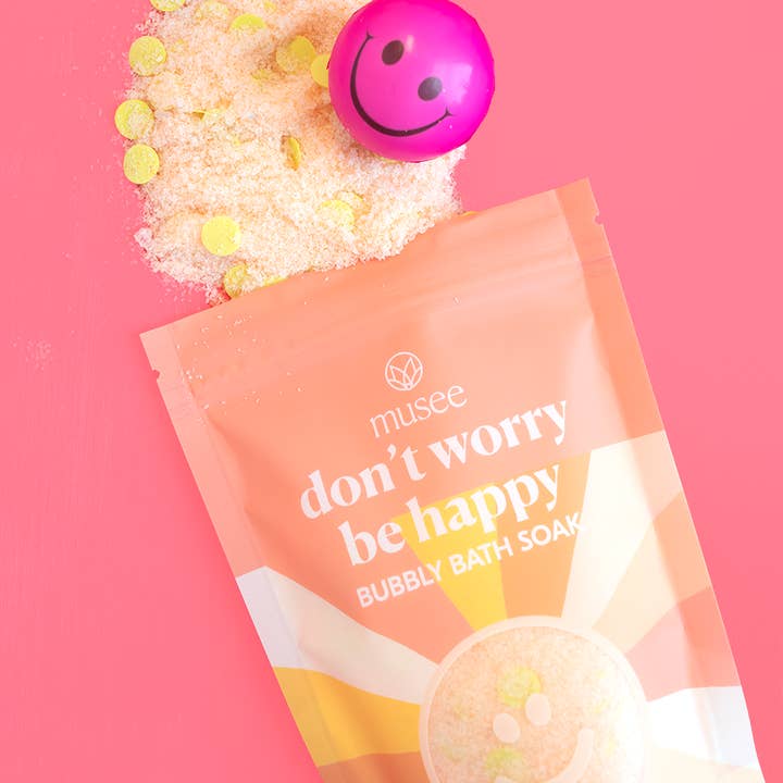 Musee - Wholesale Bath Soak/Milk - Don't Worry Be Happy Bubbly Bath Soak2