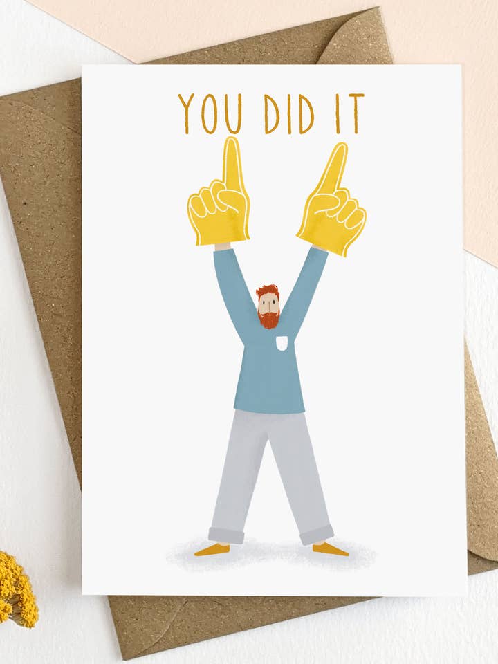 Illustrated Congratulations Card for wholesale by Elsa Rose Frere