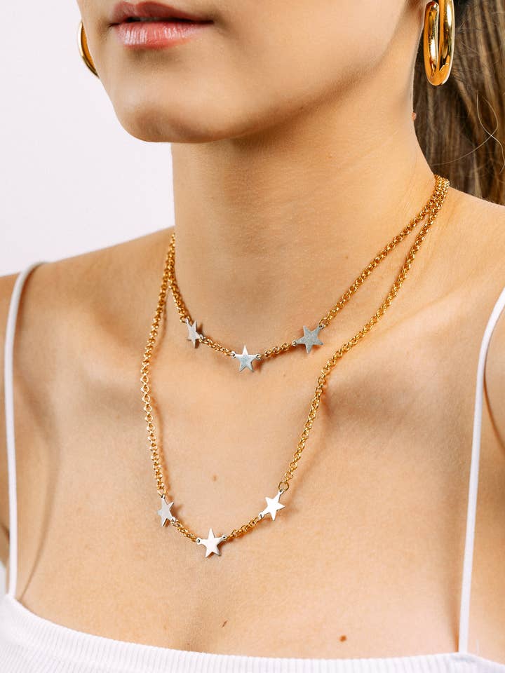 Collar de tres estrellas para venta al por mayor de LÍA MARANT