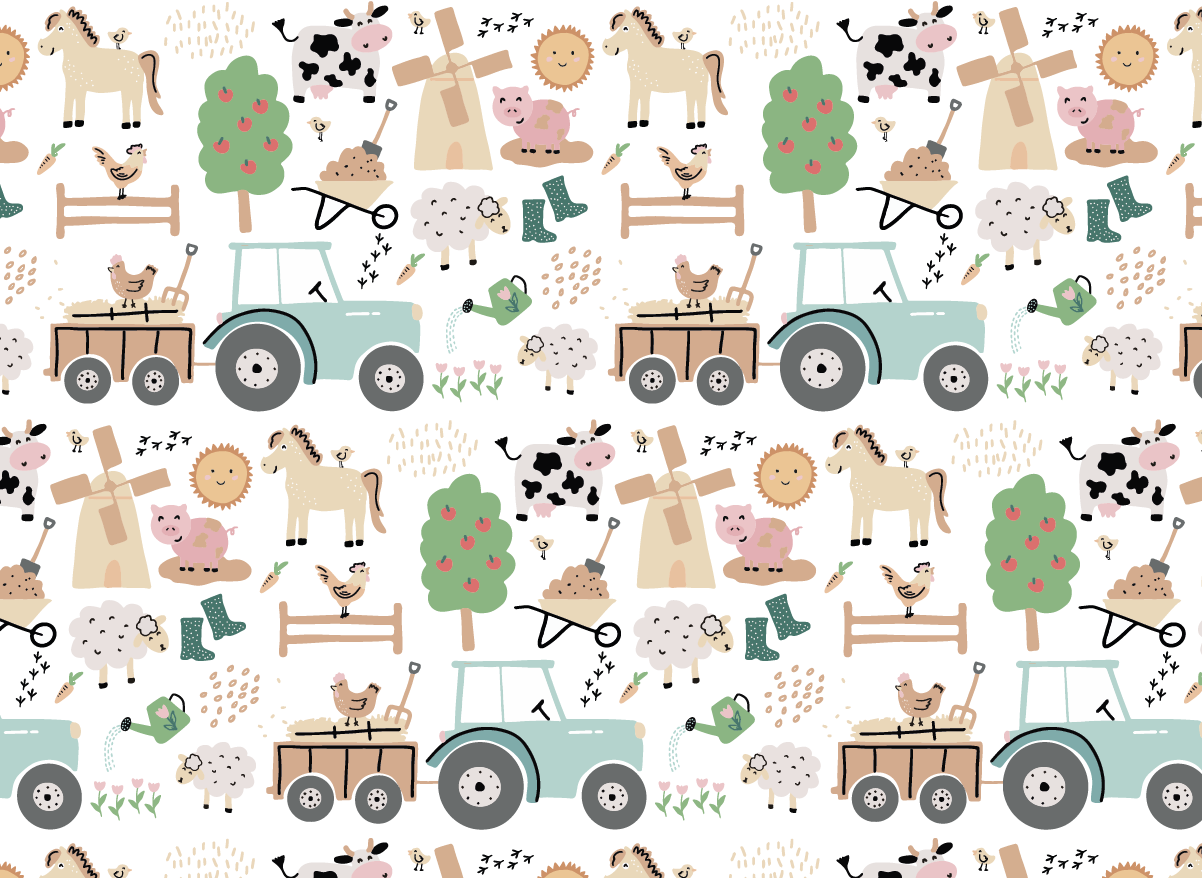 NynkeOntwerpt - Wholesale Craft Supplies - Gift paper | Farm | Own illustration 3