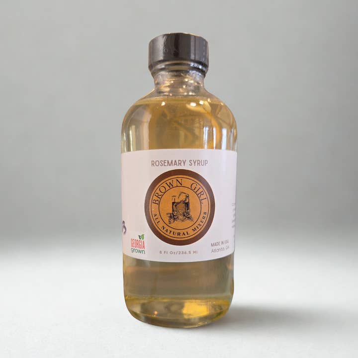 Rosemary Syrup for wholesale by Brown Girl Mixers