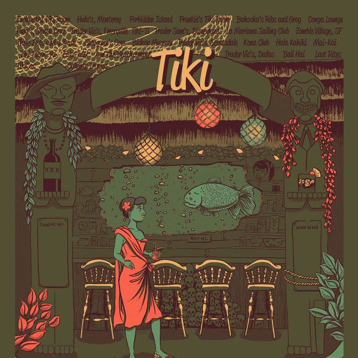 Sherbet Punch Studios - Wholesale Poster - Tiki poster