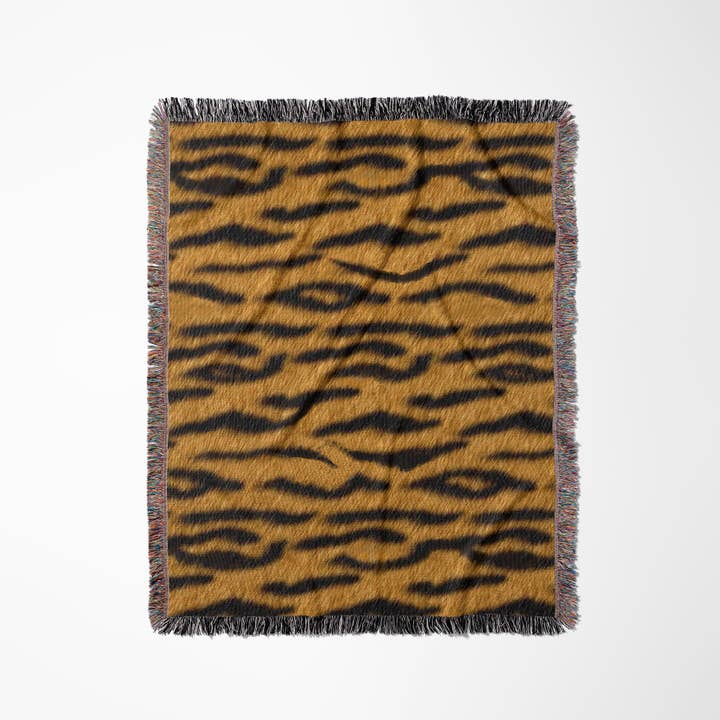 3dRose - Wholesale Throw Blanket - 3dRose, Orange Tiger Animal Print, Blanket