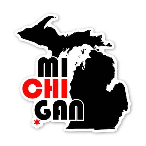 MI CHI GAN Klistermärke för wholesale av MI Coast