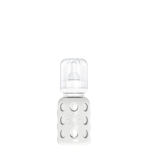 Lifefactory - Wholesale Baby Bottle - 4oz Glass Baby Bottle - Stage 1 Nipple, Stopper, and Cap6