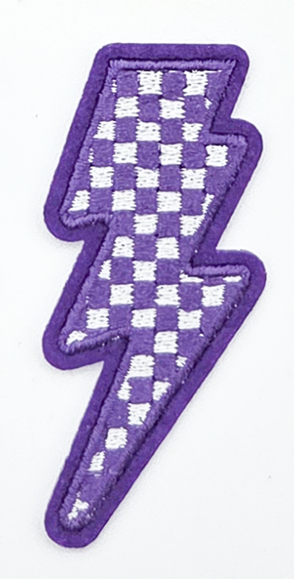 Trendy Transfers - Vendita all'ingrosso Toppe - Toppa ricamata a forma di fulmine a scacchi per CAPPELLO/TASCA4