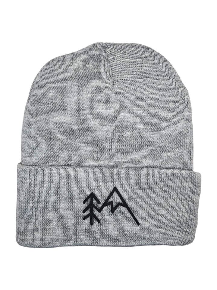Bonnet Tree Patch Mountain — bonnet d'hiver tricoté brodé pour la vente par Moove Headwear