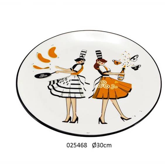 Round Plate 'Armell' Ø30 cm for wholesale by Faye