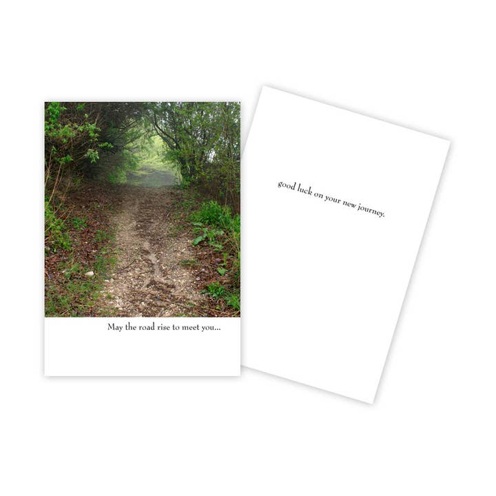 Wooded Path Good Luck Card for wholesale by Sun Day Greetings