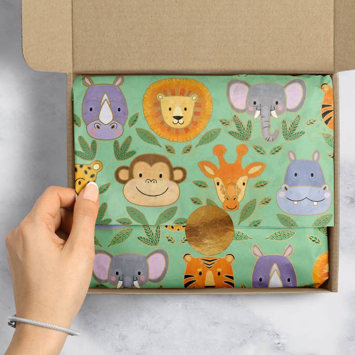 Jillson & Roberts - Wholesale Tissue Paper - Tissue - Printed - Jungle Animals2