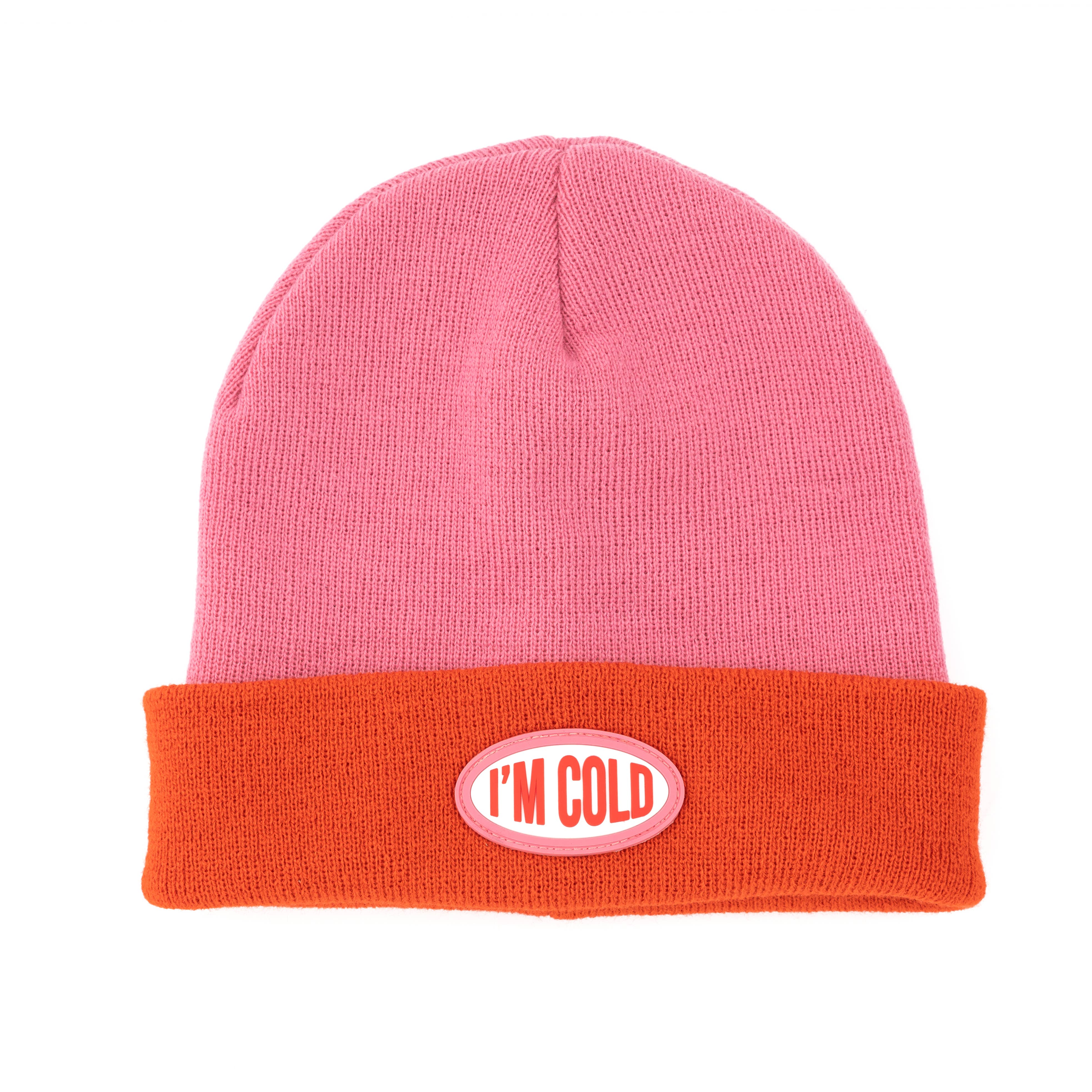Fisura - Wholesale Beanie - Women's - "I'm cold" pink and red hat and gloves set1