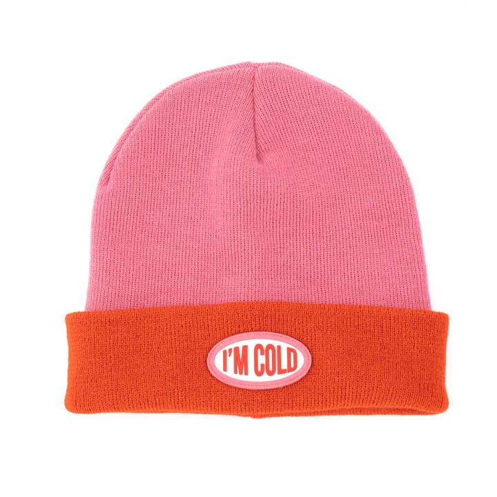 Fisura - Wholesale Beanie - Women's - "I'm cold" pink and red hat and gloves set1