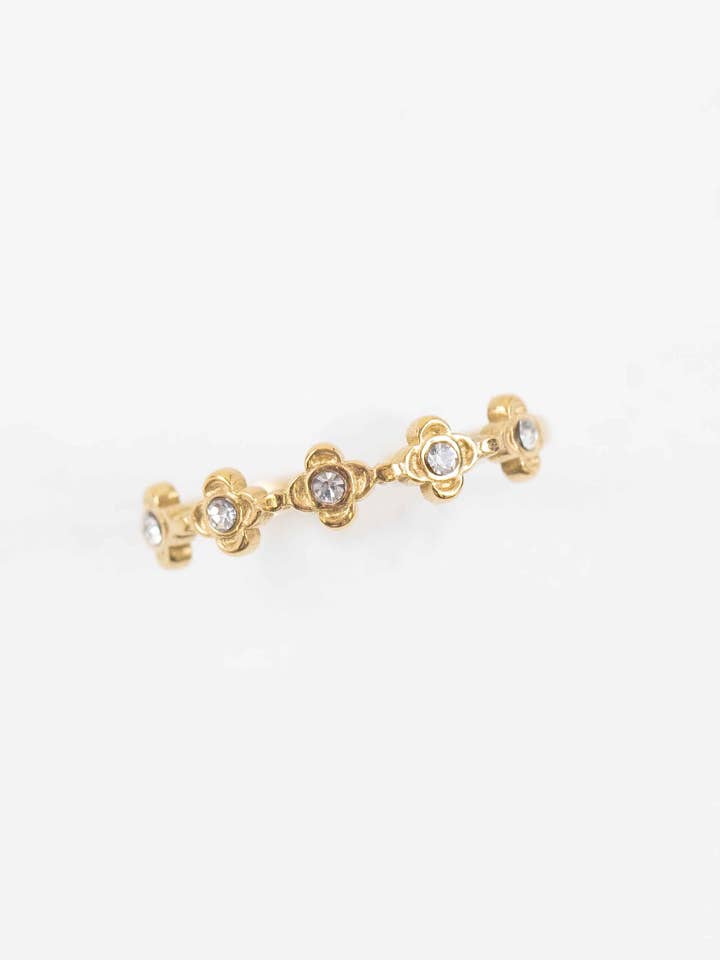Deco Flower Adjustable Ring for wholesale by Lovoda