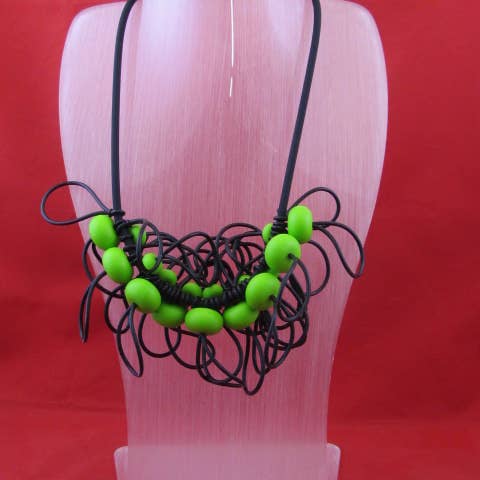 Designs by OC - Wholesale Bib Necklace - NKL 539 - C6 Edgy1