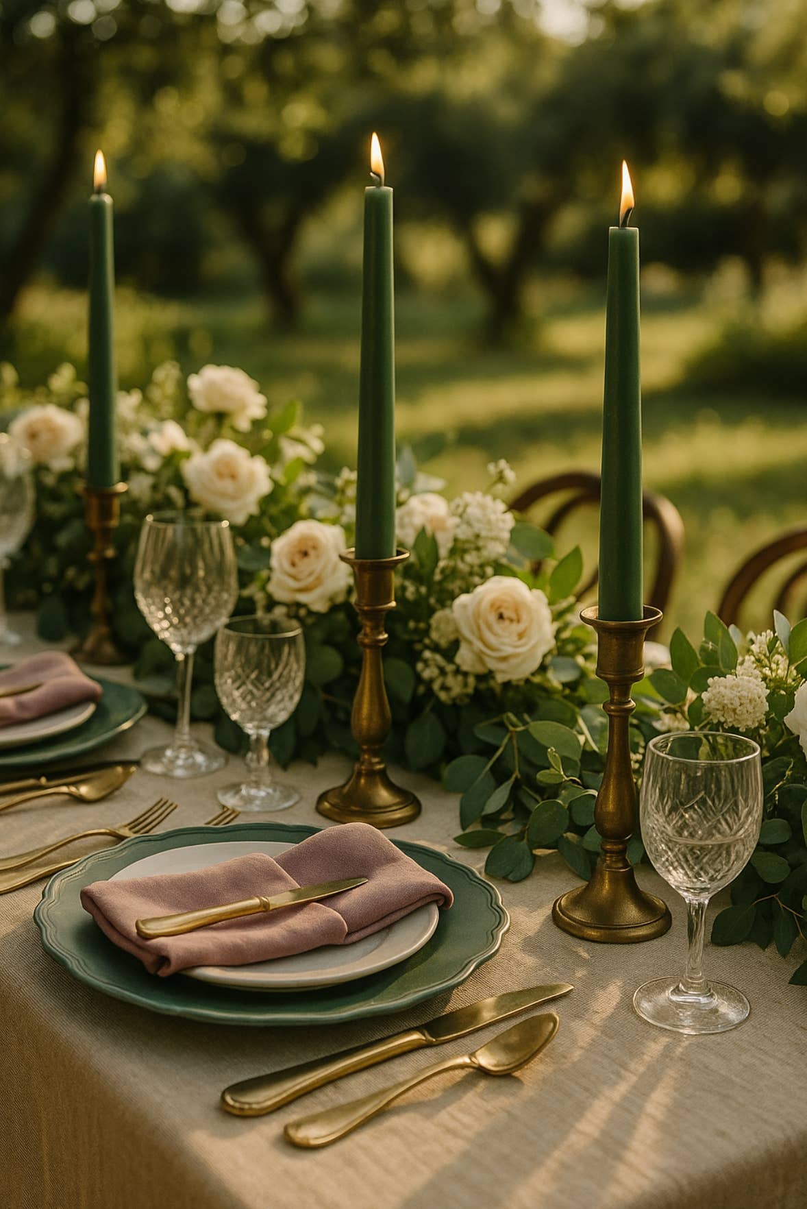 Elan Bazaar - Wholesale Tapered Candle/Candlestick - 24 Dusty Sage Green Smokeless Dripless Taper Candles