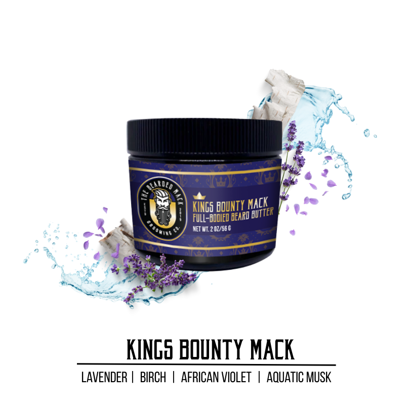 The Bearded Mack Grooming Co - Wholesale Beard Styling Product - Kings Bounty Mack Beard Butter | Lavender • Birch • Aquatic Musk1
