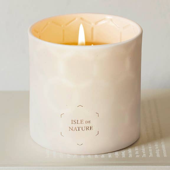 Vela de Cera de Abelha de Luxo Pagua Bay da Isle de Nature por atacado de Slow Burn Flame