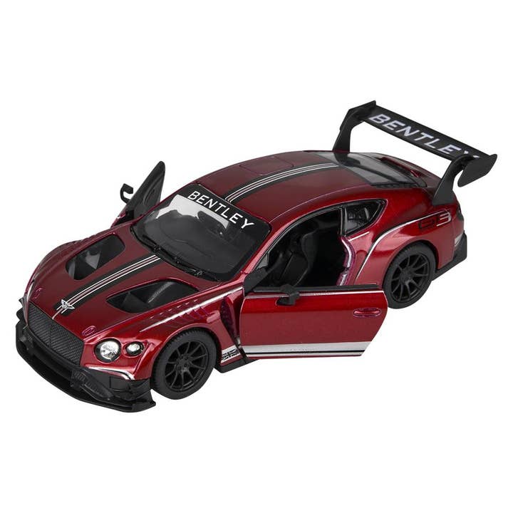 The Toy Network - Wholesale Toy Car/Truck - Kids - 5" Diecast Pull Back Bentley Continental GT3 12/Disp3