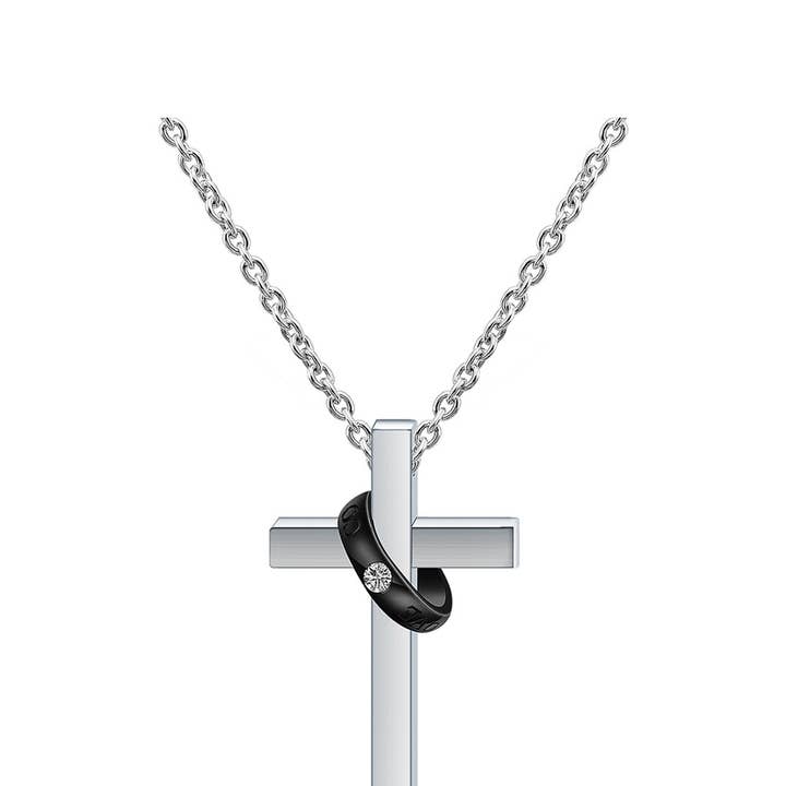 Ole - Wholesale Pendant/Charm Necklace - Stainless Steel Cross Necklace N376712